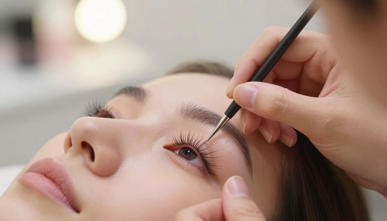 Jak doklejać kępki rzęs