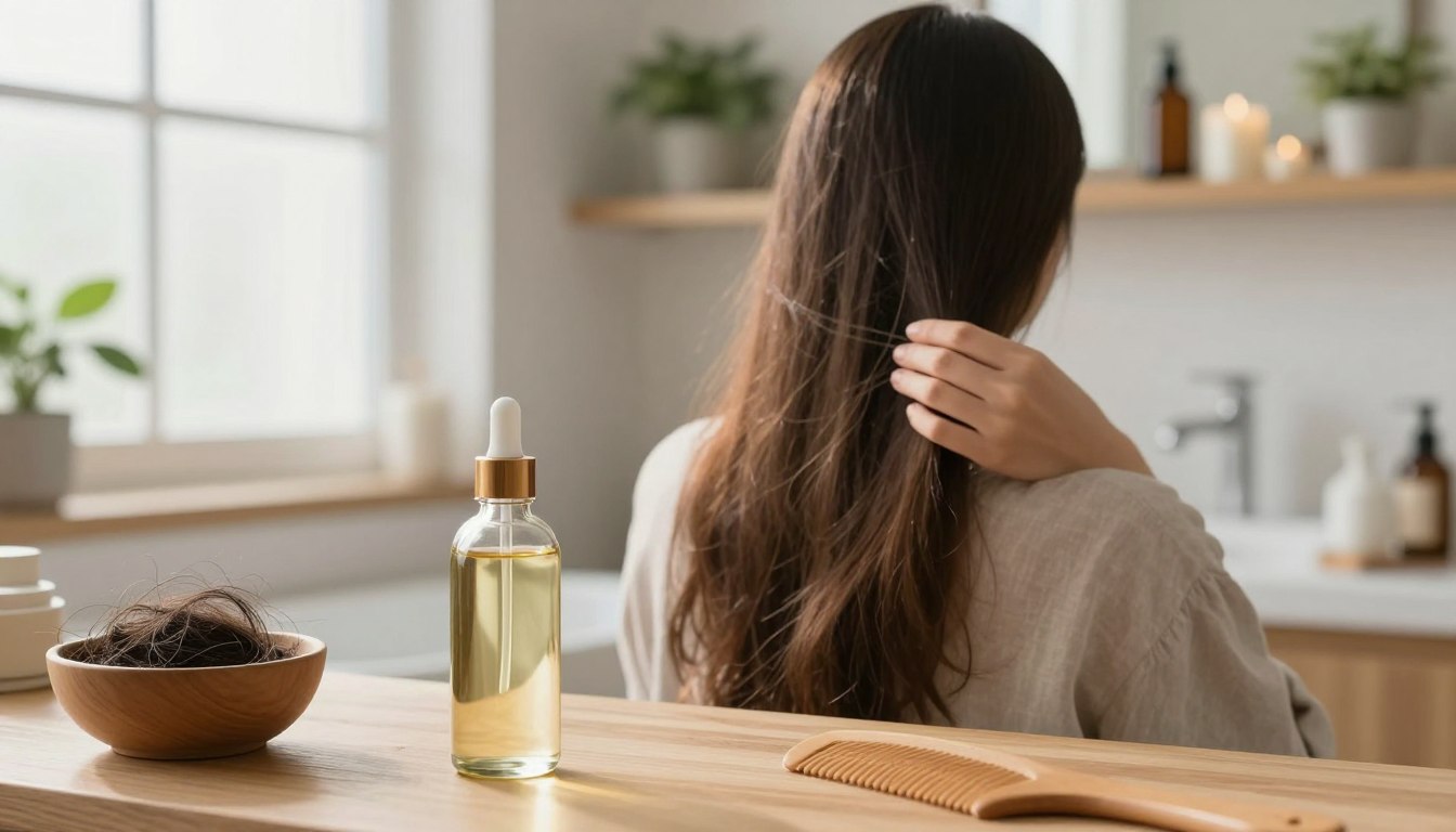 Olejowanie włosów olejkiem rycynowym